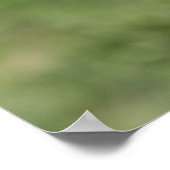 Mann mit Rugby-Kugel Poster (Ecke)