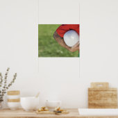 Mann mit Rugby-Kugel Poster (Küche)