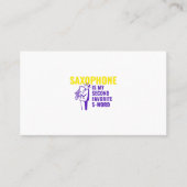 Mann mit Saxophon Visitenkarte (Vorderseite)
