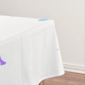 Mann mit Silhouette Gradient & Heartbeat Line Tischdecke (Beispiel)