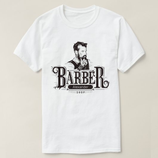 Mann mit Tattoo Personalisieren T - Shirt (Design vorne)