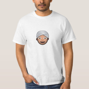 Mann mit Turban Emoji T-Shirt