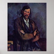 Mann mit Waffen überquert - Paul Cezanne - c1866