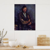 Mann mit Waffen überquert - Paul Cezanne - c1866 Poster (Küche)