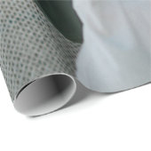 Mann mit weißen Taschen Geschenkpapier (Rolleneckpunkt)
