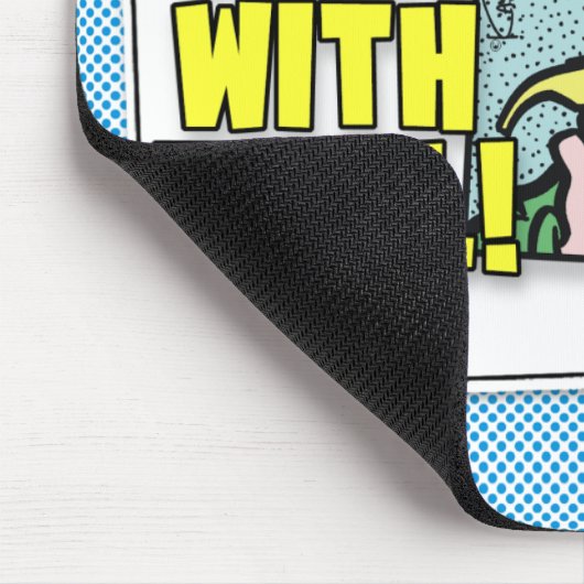 Mann mit Werkzeug Mousepad (Ecke)