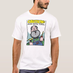 Mann mit Werkzeug T-Shirt