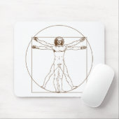 Mann Mousepad Da Vincis Vitruvian (Mit Mouse)
