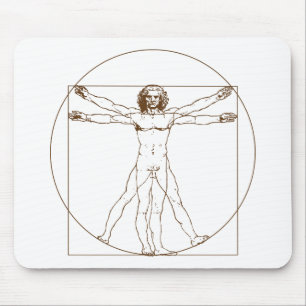 Mann Mousepad Da Vincis Vitruvian
