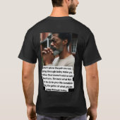 Mann muss sein, dieser Slogan wird Sie zu sein, w T-Shirt (Rückseite)