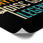 Mann Myth Disc Golf Legende - Frisbee Disc Golf Sp Poster (Ecke)