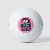 Mann Myth Golflegende Flamingo Golf Humor Golfball (Vorderseite)