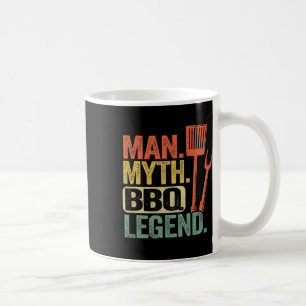 Mann Mythos BBQ-Legende Barbecue Grillen Papa Gril Kaffeetasse