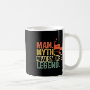 Mann Mythos Fleisch Räucher Legende Vater Grillvat Kaffeetasse