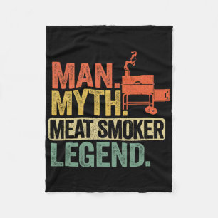 Mann Mythos Fleisch Räucherlegende Vater Grillvate Fleecedecke