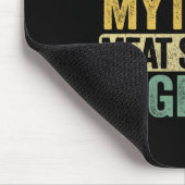 Mann Mythos Fleischraucher Legende Vater Grillvate Mousepad (Ecke)