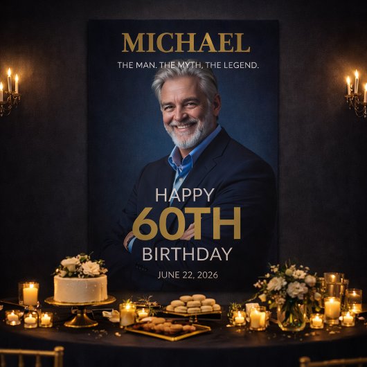 Mann Mythos Legende 60. Geburtstagsbanner Banner