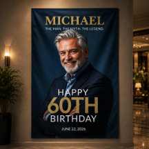 Mann Mythos Legende 60. Geburtstagsbanner