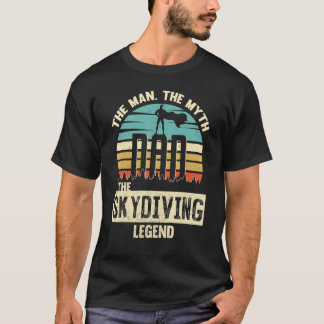 Mann Mythos Legende Vater Fallschirmspringen T-Shirt