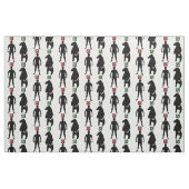 Mann oder Bär feministisches Mem schwarz Stoff (Fat Quarter (45,7 x 55,9 cm))