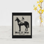 Mann oder Vintages Race Race Pferd Karte (Gelbe Blume)