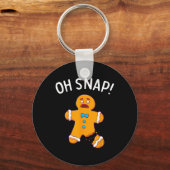 Mann Oh schläfst Weihnachtsfick Backgeschenk Kurz Schlüsselanhänger (Vorderseite)