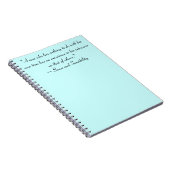 Mann ohne Zeit Jane Austen Zitat Notizblock (Rechte Seite)