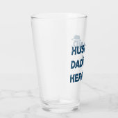 Mann.Papa. Held. Retro-Grafik Glas (Rechts)