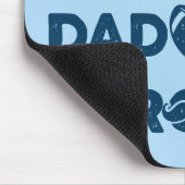 Mann. Papa. Held. Retro Graphic Mousepad (Ecke)