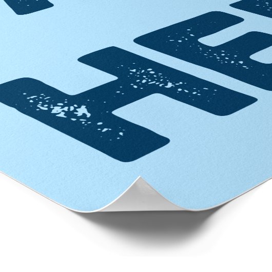 Mann. Papa. Held. Retro Graphic Poster (Ecke)