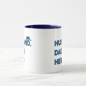 Mann. Papa. Held. Retro Graphic Tasse (Zentrum)