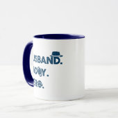 Mann. Papa. Held. Retro Graphic Tasse (Vorderseite Links)