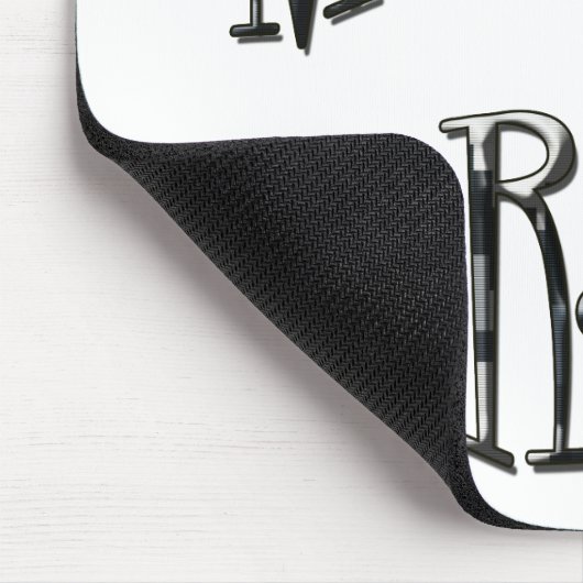 Mann pflegt Felsen Mousepad (Ecke)