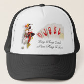 Mann-Poker-Hut Truckerkappe (Vorderseite)