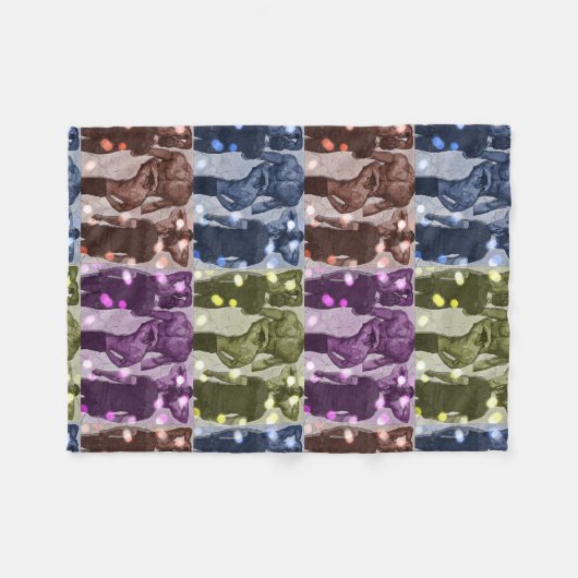 Mann (Pop-Kunst) Fleecedecke (Vorderseite (Horizontal))