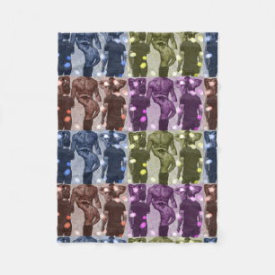 Mann (Pop-Kunst) Fleecedecke