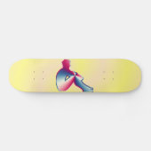 Mann posiert Skateboard (Horizontal)