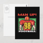 Mann Postkarte (Vorne/Hinten)