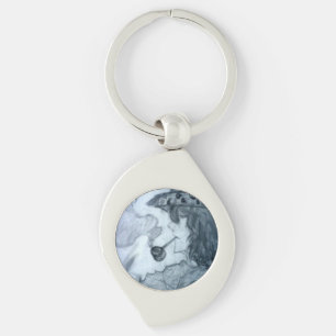 Mann rauchende Pfeife Manga Anime Schlüsselanhänger