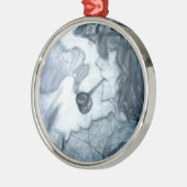 Mann rauchende Pfeife Manga Anime Silbernes Ornament (Links)