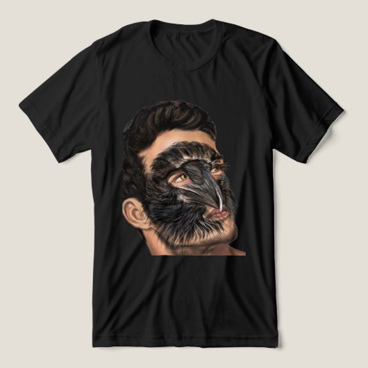 Mann Raven Tri-Blend Shirt (Design Vorderseite)