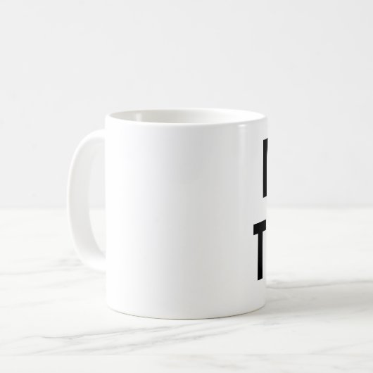 Mann-Risse Kaffeetasse (Vorderseite Links)