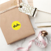 Mann. Runder Aufkleber (Schenken)