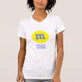 Mann schaukelt (weiß/Gelb/Blau) T-Shirt (Vorderseite)
