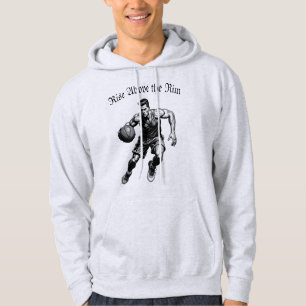 Mann schwört Basketball Silhouette Hoodie