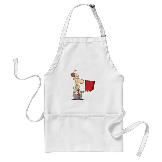 Mann sieht sich eine Kiste an Schürze (Vorne)