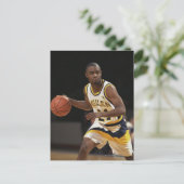 Mann spielt Basketball 2 Postkarte (Stehend Vorderseite)