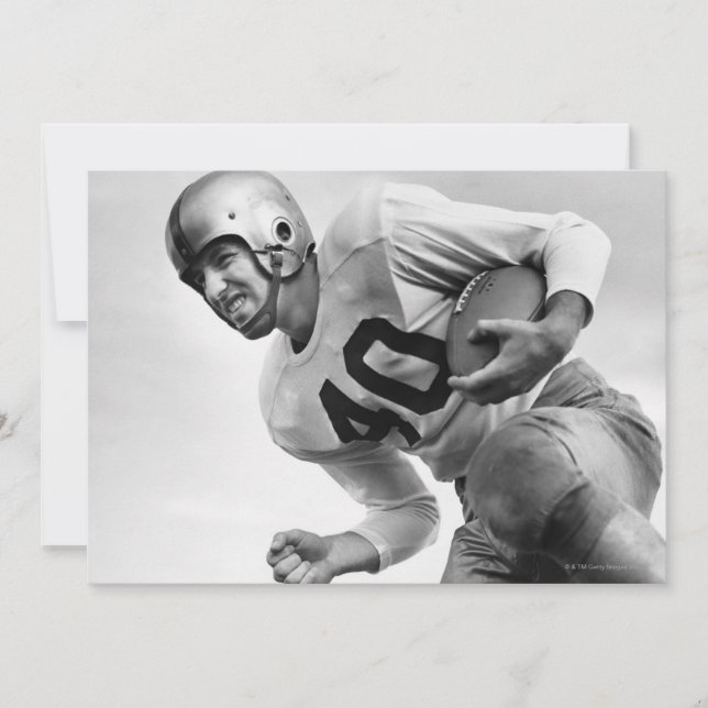 Mann spielt Fußball 3 (Vorderseite)