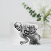 Mann spielt Fußball 3 Postkarte (Stehend Vorderseite)