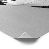 Mann spielt Fußball Poster (Ecke)